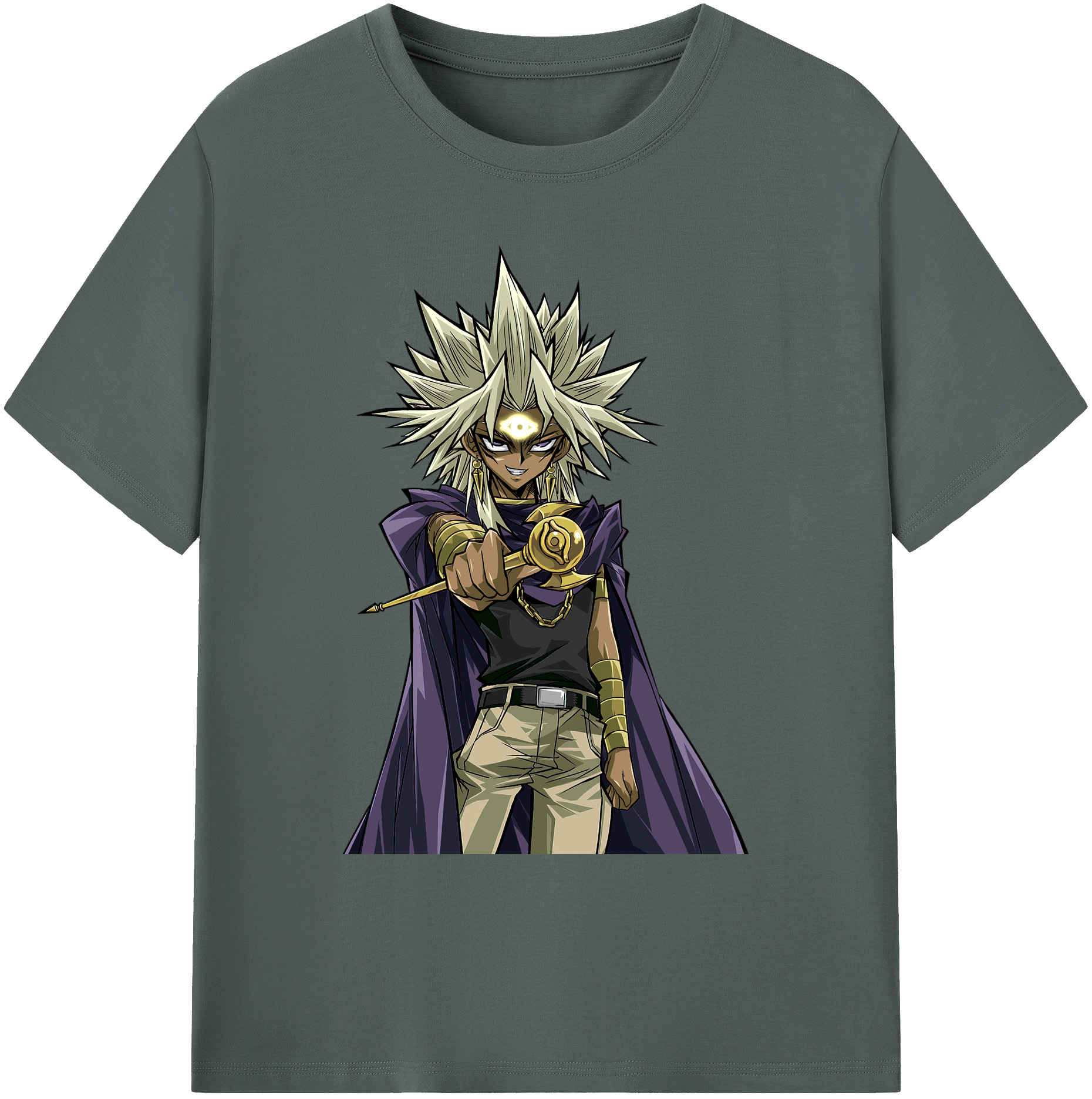 （画像用） 遊☆戯☆王 Yu-Gi-Oh! 綿100％ メンズ半袖Tシャツ｜肌触りやわらか＆通気性